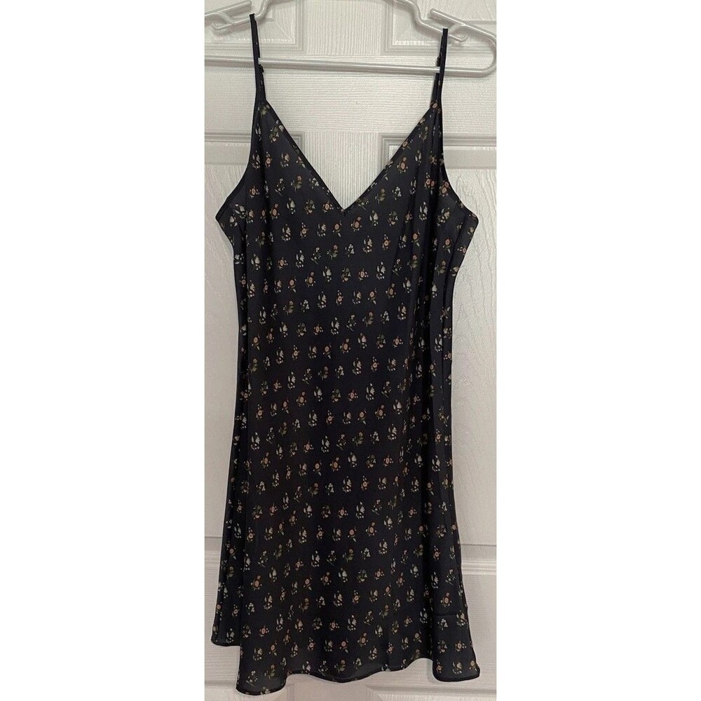 Aritzia Sunday Best Spencer Mini Dress Large Romantic Satin Floral